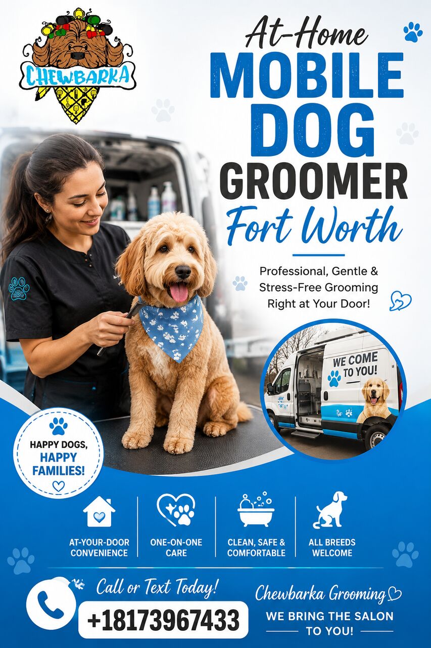 New York, Pet Sitting, At-Home Mobile Dog Groomer Fort Worth | Chewbarka Grooming