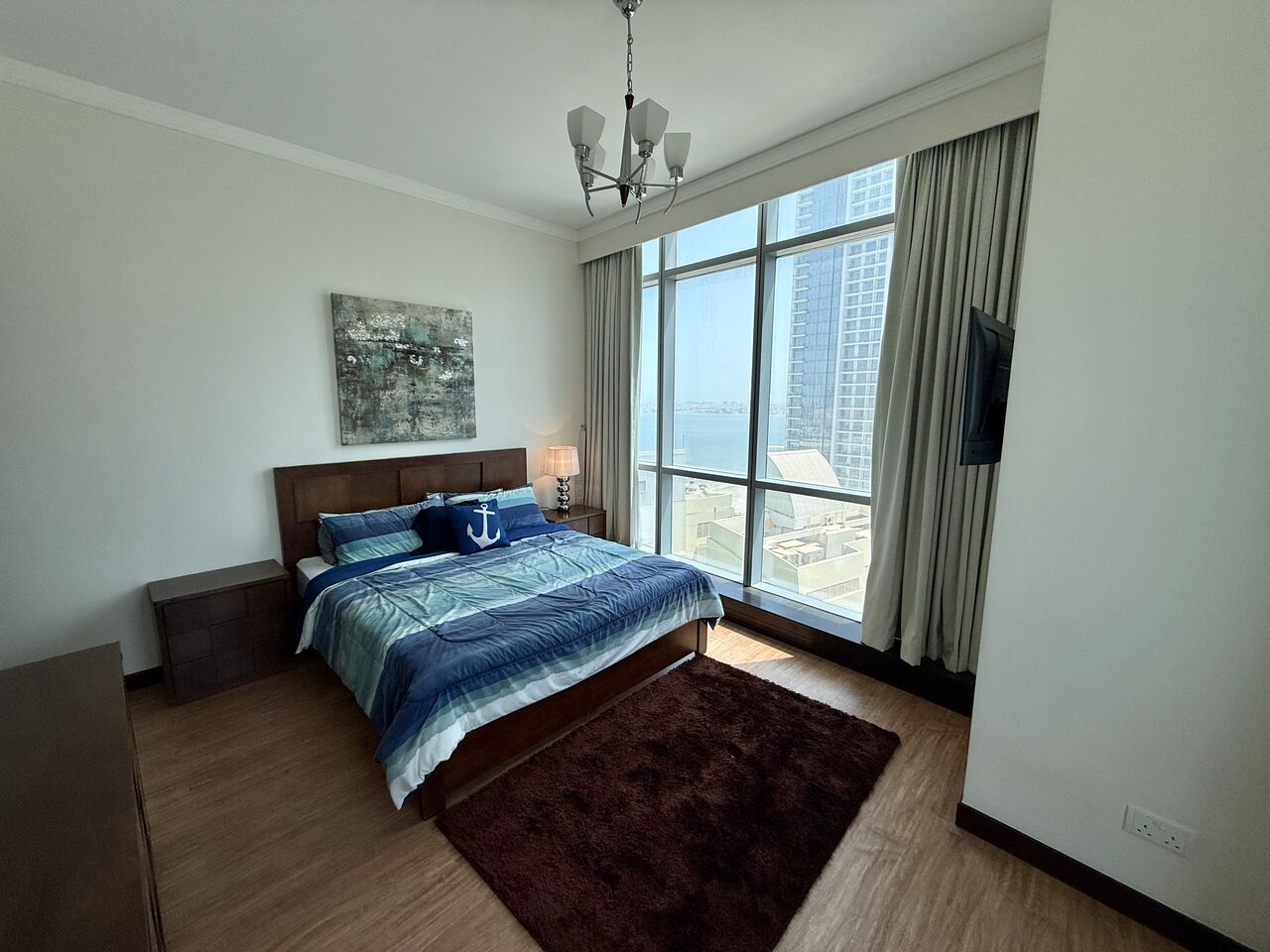 Juffair, Apartments, Flats, Houses & Villas, BHD 500/month,  Furnished,  2 BR,  129 Sq. Meter,  Very Clean 2 Bedrooms + Maid Room In Luxury Bldg