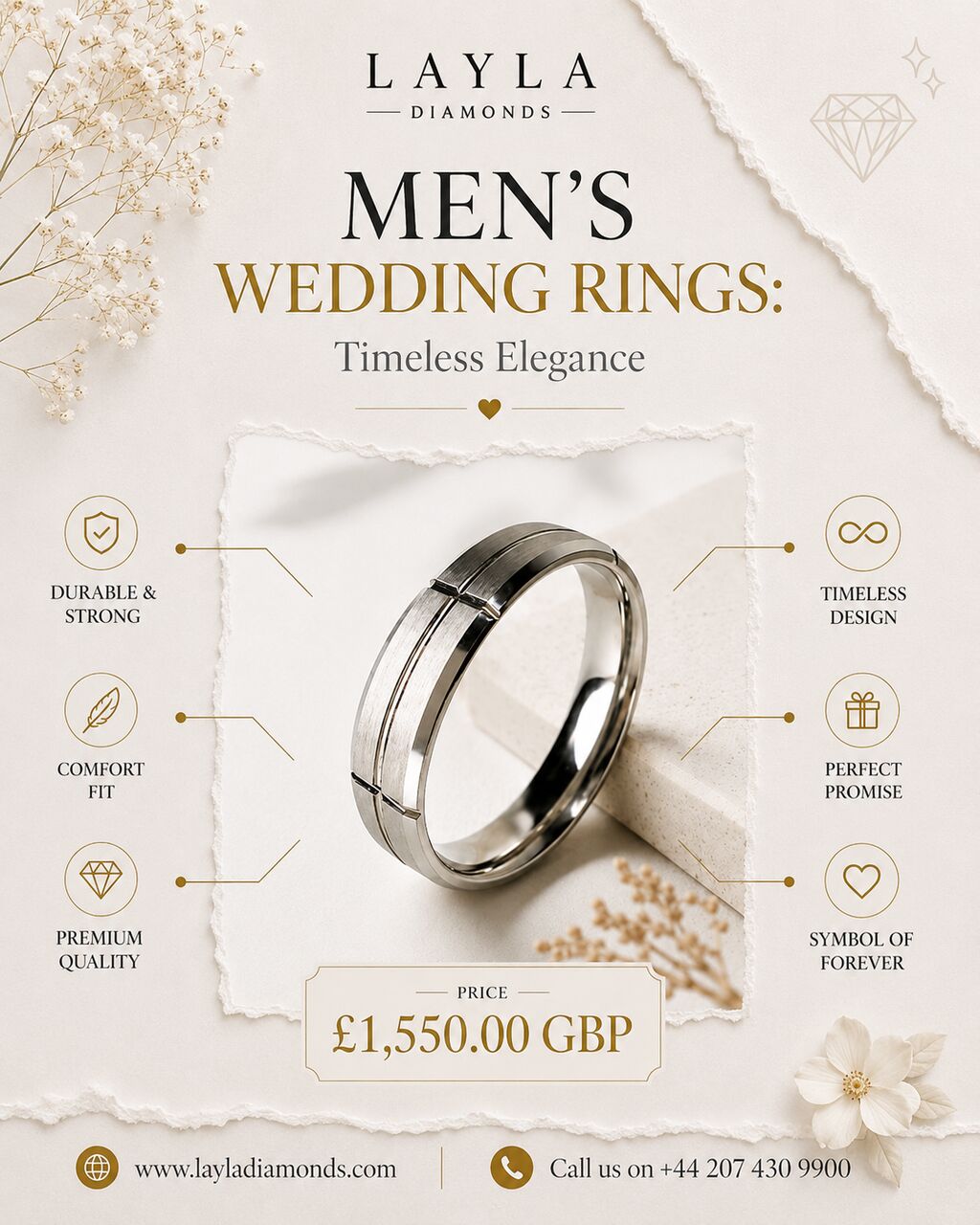 London, Jewelry, GBP 1,  Men
