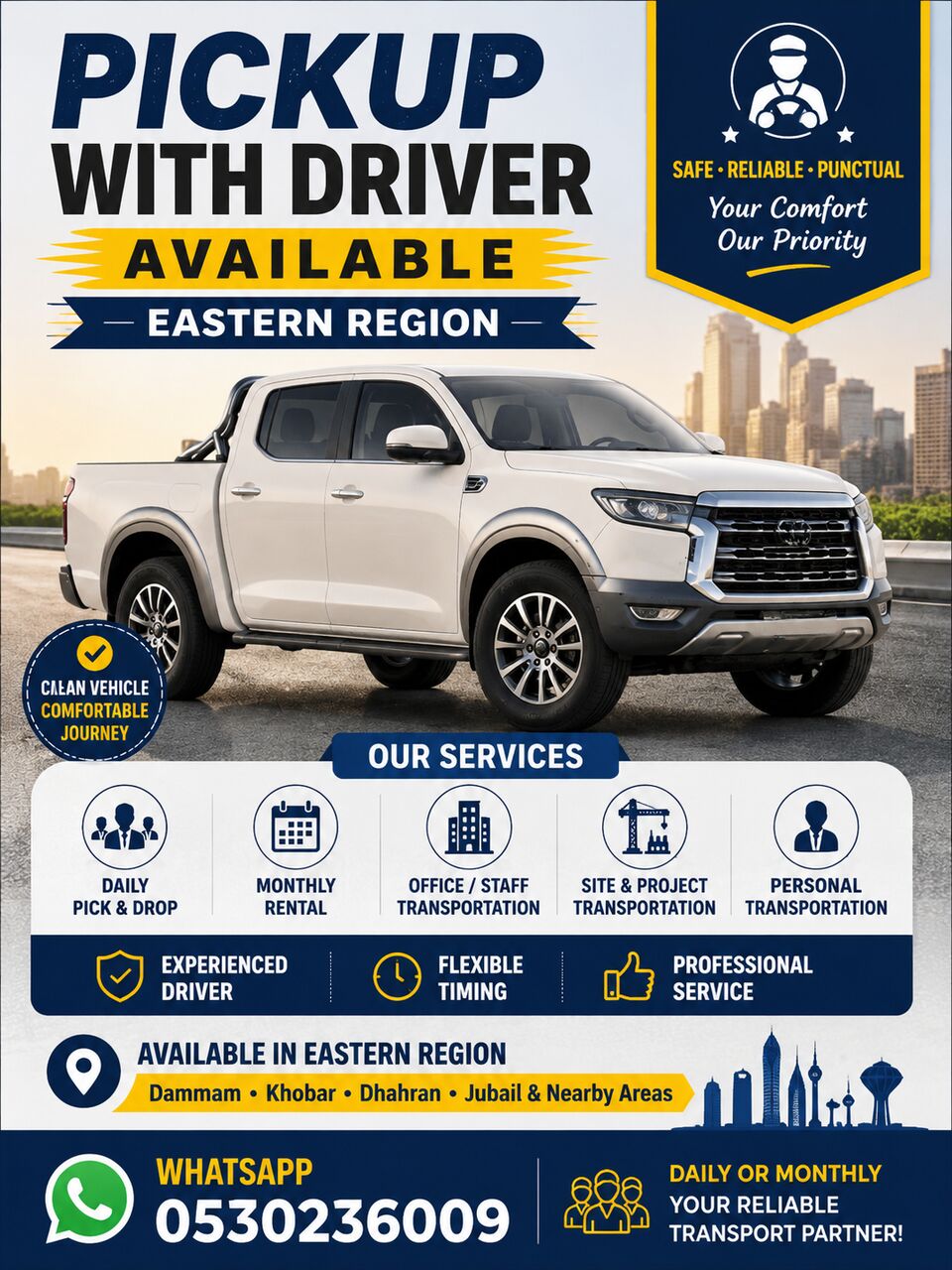 Riyadh, Passenger Transport, Pickup With Driver