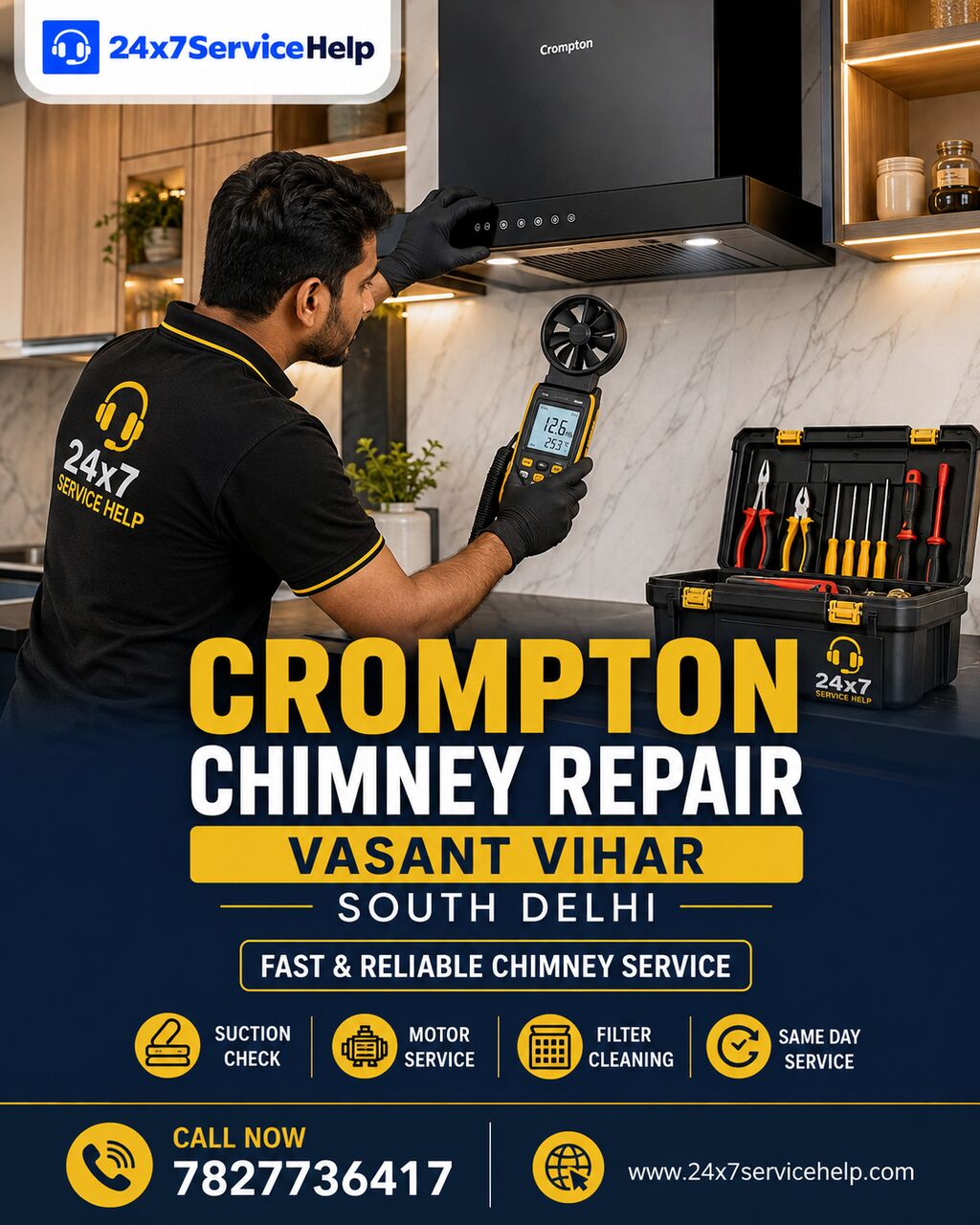 New Delhi, Appliance Repair, Glen Chimney Repair Service In Vasant Vihar South Delhi