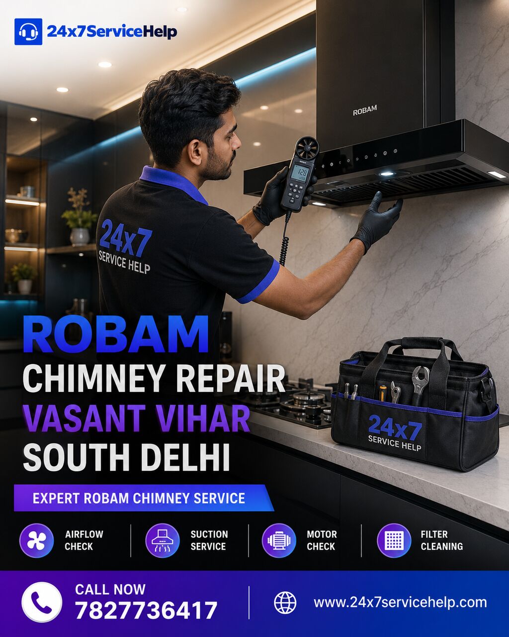 New Delhi, Appliance Repair, Cata Chimney Repair Service In Vasant Vihar South Delhi