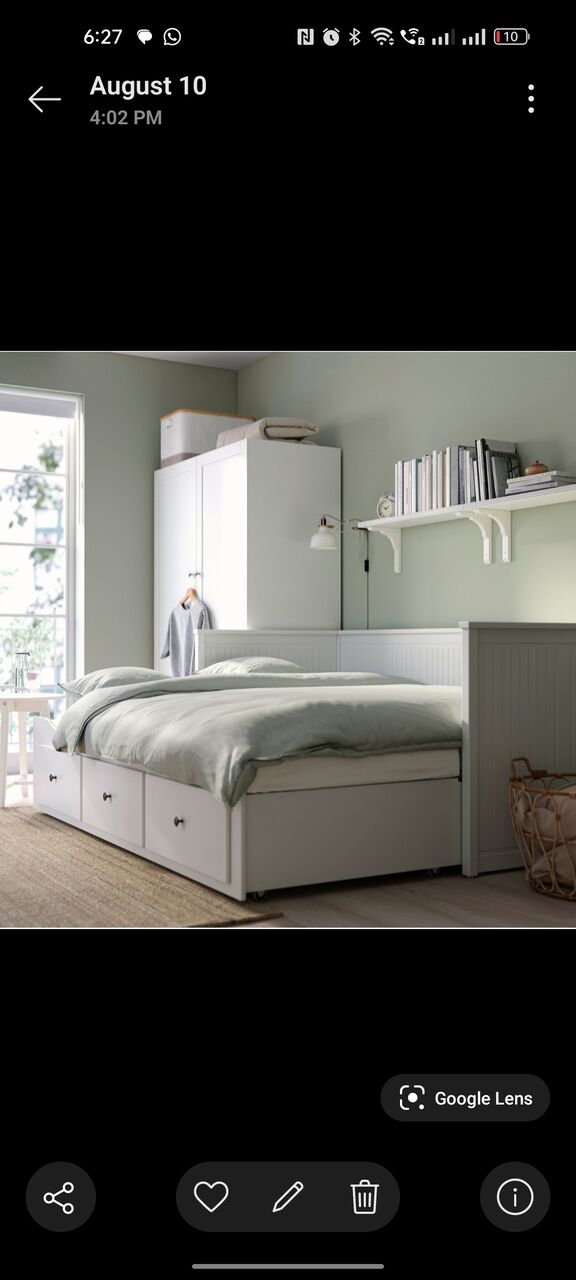 Jeddah, Furniture, SAR 200,  Ikea Sofa Cumbed ( Hemnes) With 1 Free Mattress