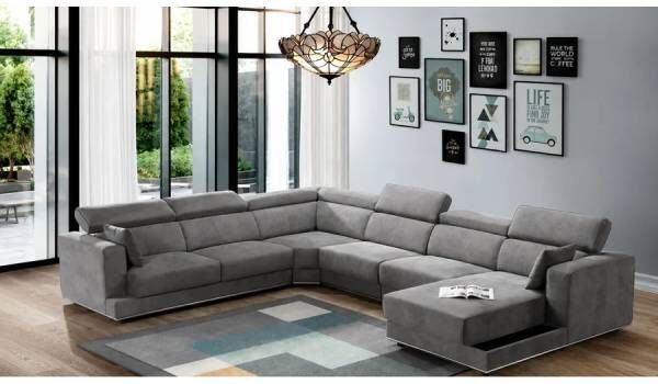 New York, Furniture, USD 780,  Buy Modular Sectional Sofas | Stylish Dark Grey Couch Ideas &ndash; Leisure Space Furniture