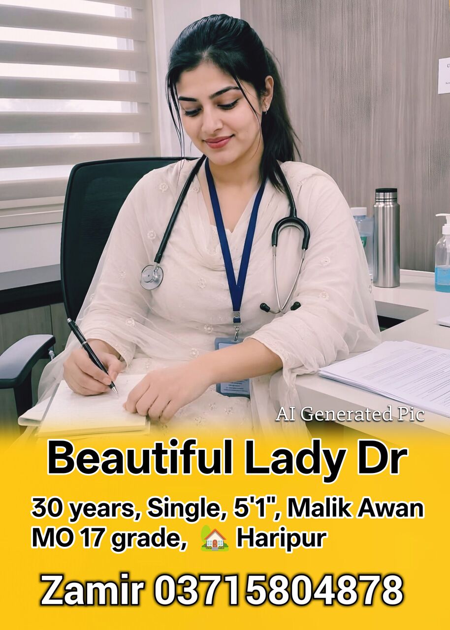 Abbottabad, Seeking Groom, 30,  Beautiful Lady Doctor