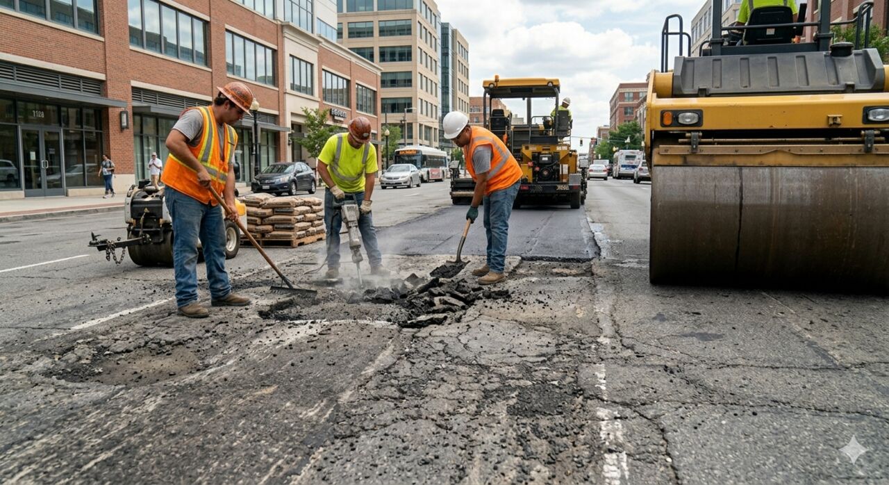 New York, Construction, Need Asphalt Driveway Repair? Fix Cracks & Potholes Before They Spread