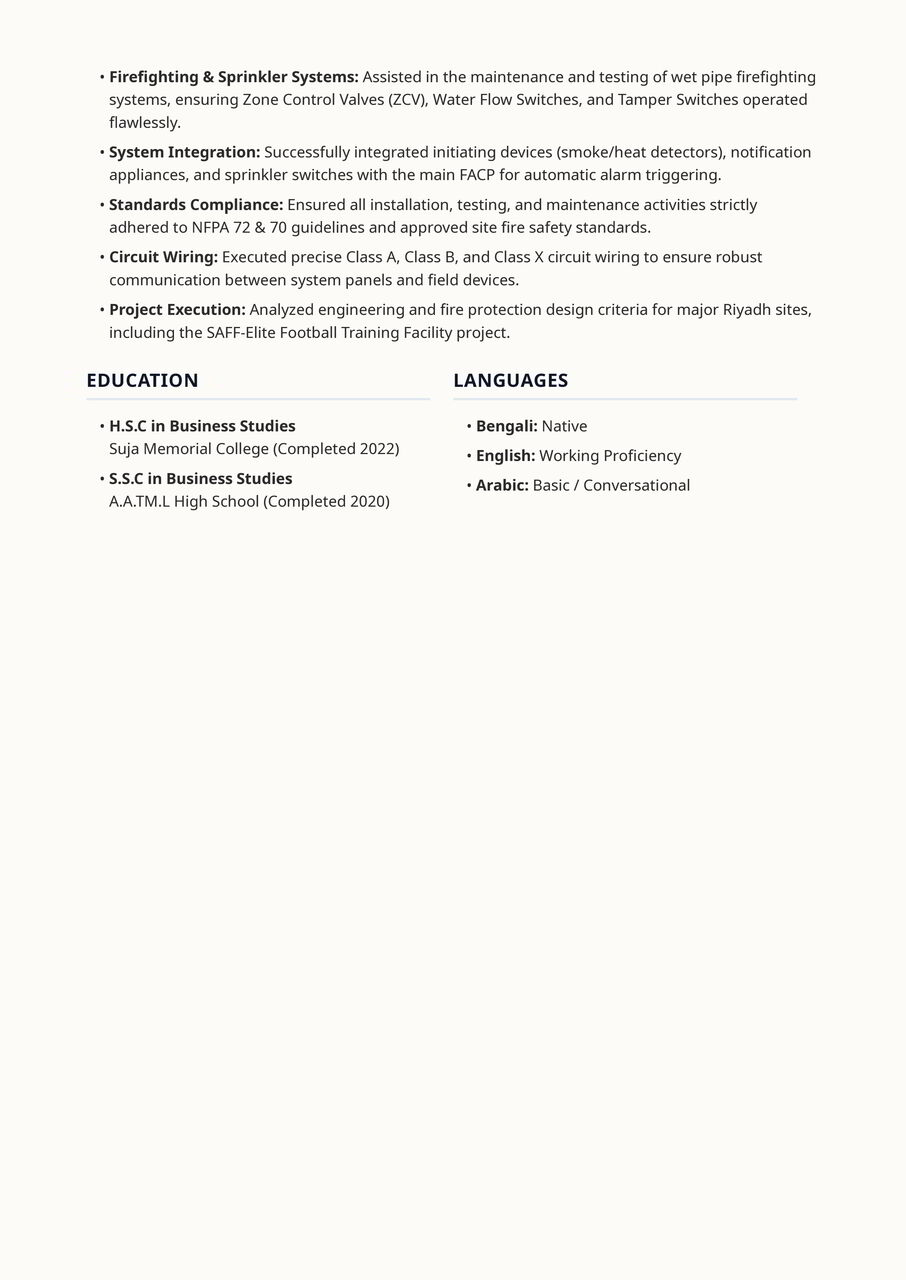Riyadh, Job Seekers, Experienced Fire Alarm & Firefighting Technician | 1st Transfer | Immediate Join