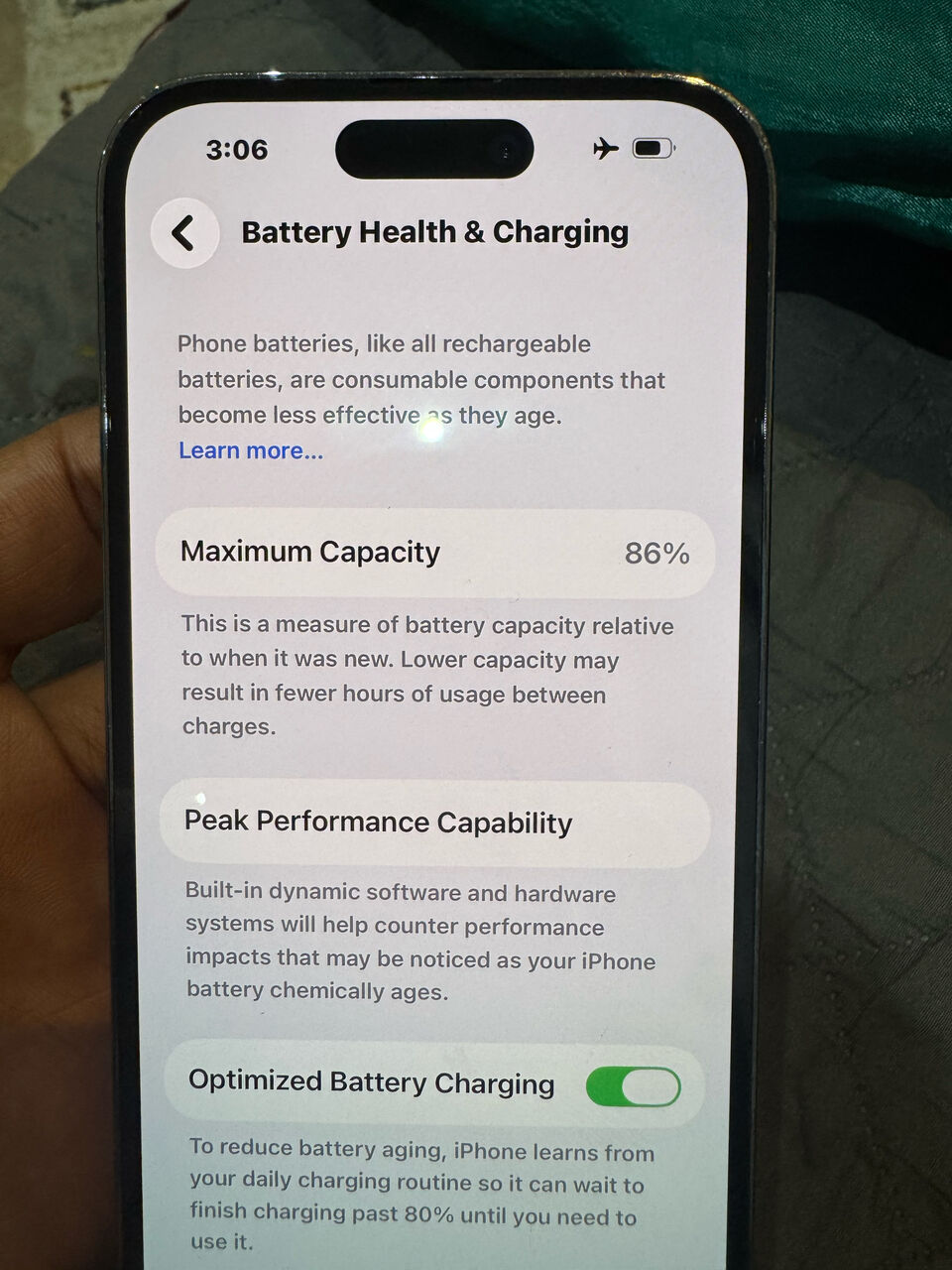 Khobar, Mobile Phones, SAR 2000,  Iphone 14 PRO 128gb Battery 86% Single Person Used