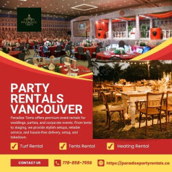 Surrey, Event Planning, Party Rentals Vancouver For Weddings, Parties & Outdoor Events