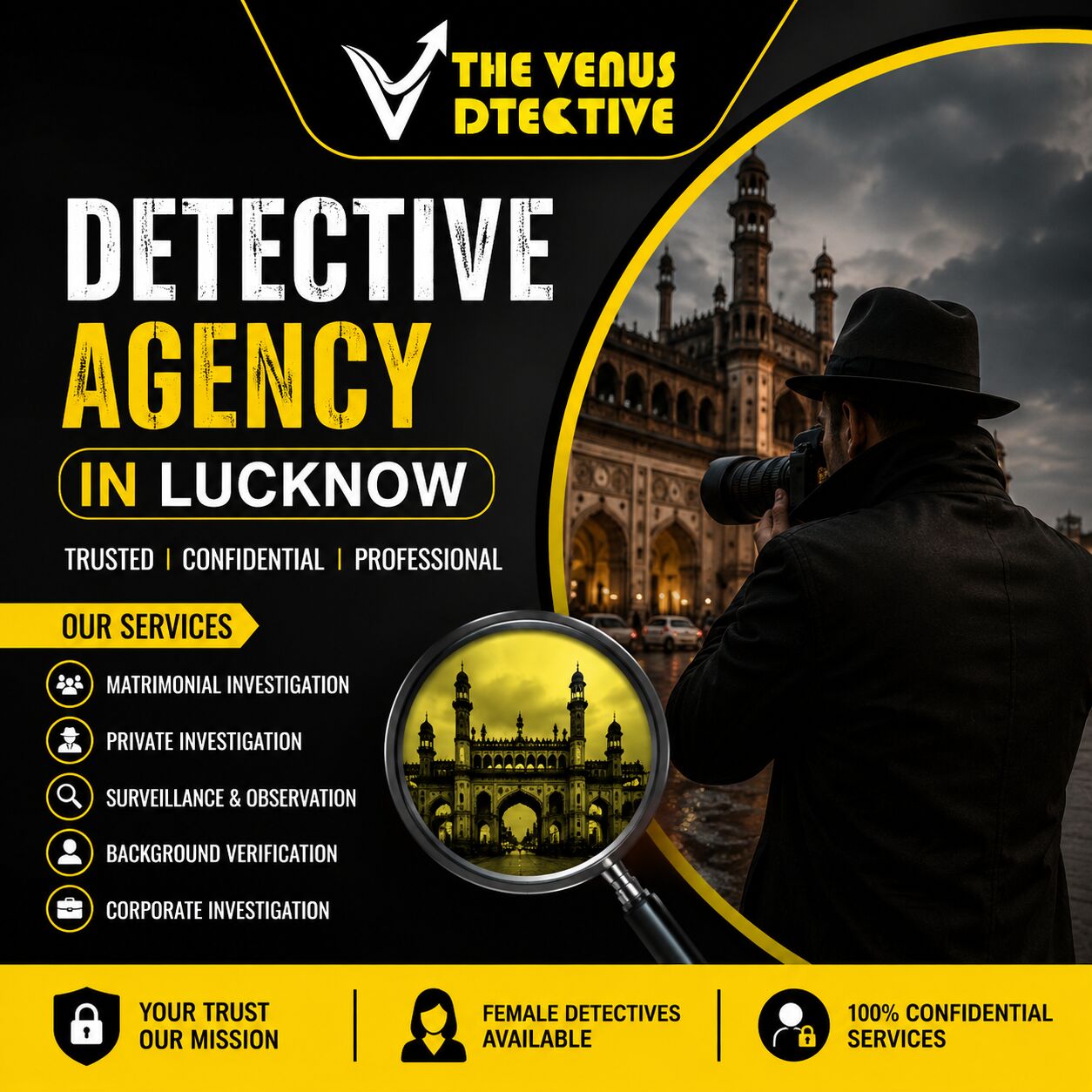Lucknow, Legal, Detective Agency In Lucknow | Trusted Private & Female Detectives