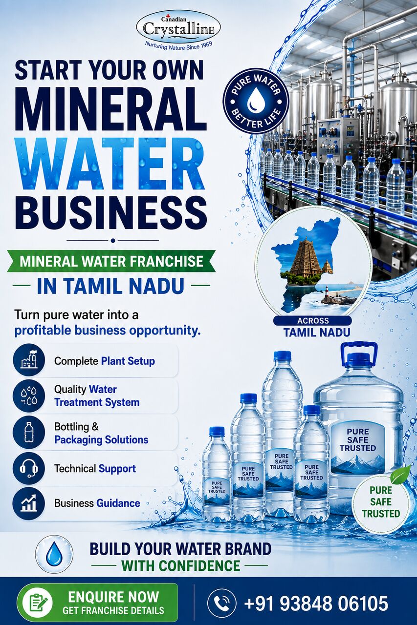 Chennai, Industrial Machinery, Mineral Water Franchise