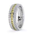 Yellow Sapphire Eternity Ring