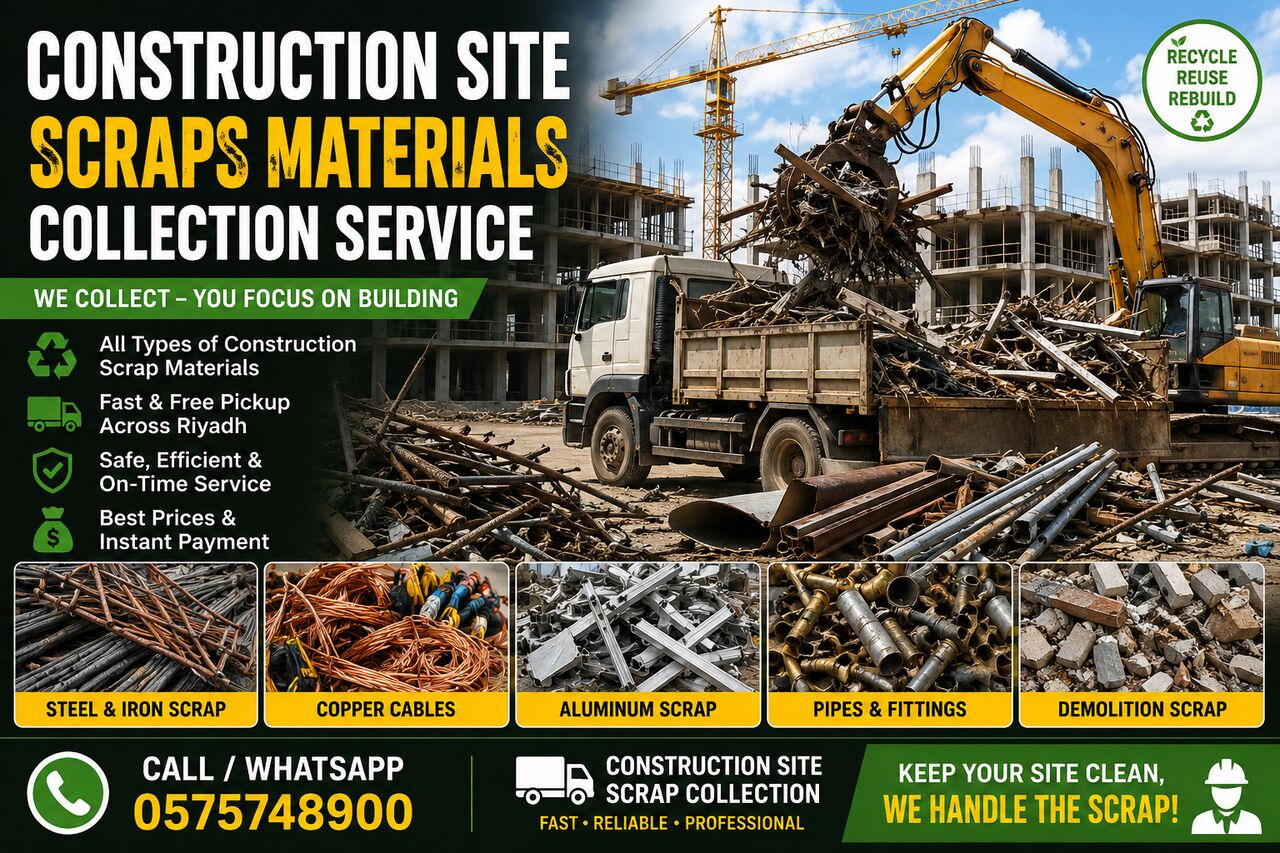 Al-Muzahmiya, Items Wanted, We Are Buying All Types Of Leftover Metal Scraps Items 0575748900