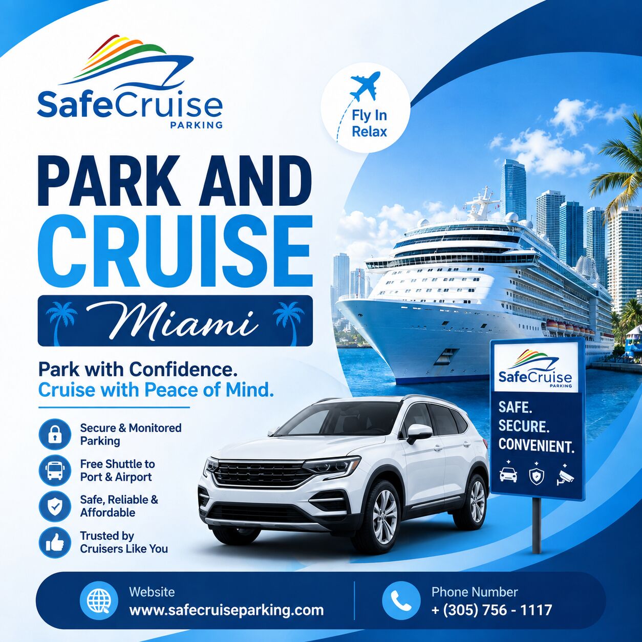 Miami, Business, Park And Cruise In Miami With Convenient Parking And Shuttle Service