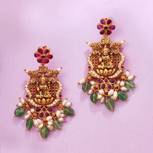 Bangalore, Jewelry, INR 58,  HS925 Timeless Lakshmi Temple Jewellery Necklace Set | Gold Plated 925 Silver