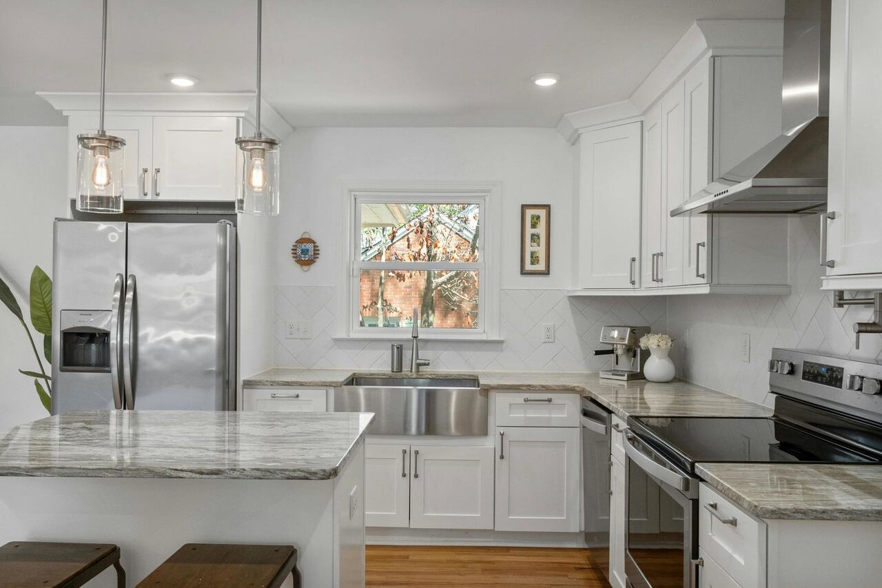 New York, Business, Modern White Kitchen Cabinets For A Fresh Home
