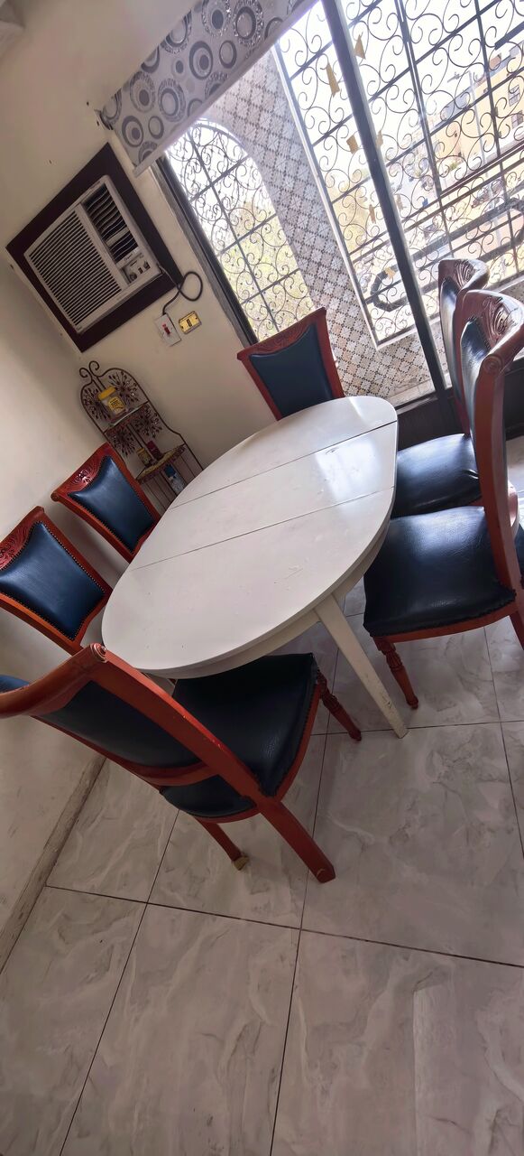Al Rehab, Furniture, SAR 399,  Good Condition Wooden Dining  Table For Sale