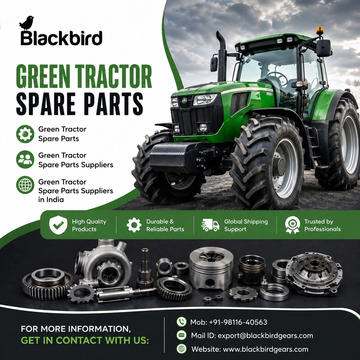 Mumbai, Business, Quality Green Tractor Spare Parts For Dealers And Distributors