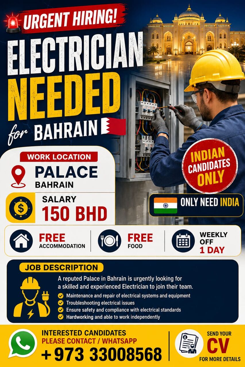 Mumbai, Jobs, ⚡ ELECTRICIAN