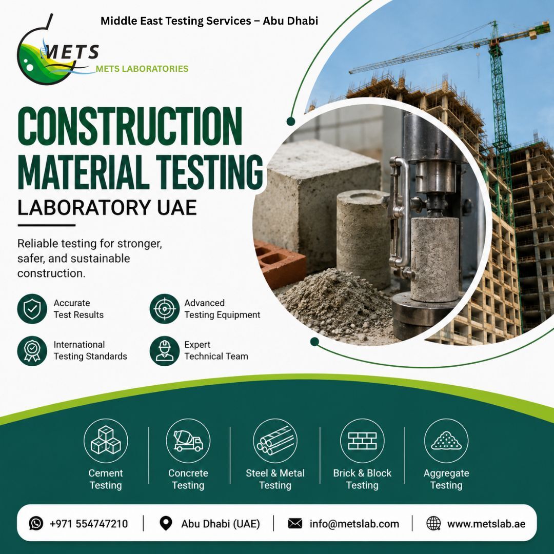 Abu Dhabi, Business, Building Material Testing Lab Abu Dhabi For Accurate Laboratory Analysis