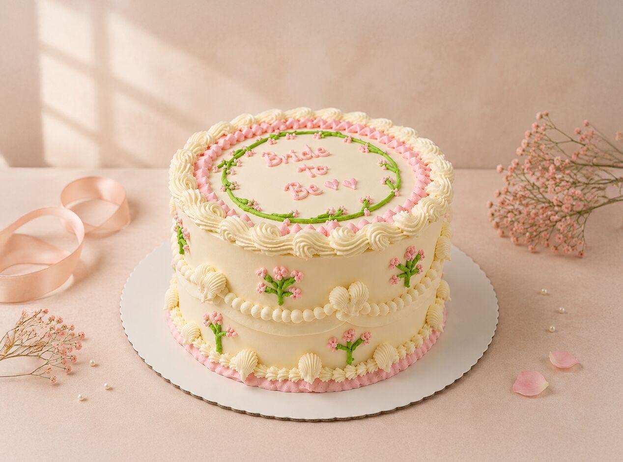Brampton, Food & Drink, Blossom Elegance Cake &ndash; Elegant Floral Bride-to-Be Cake In Brampton | Eggless