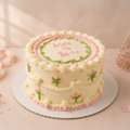 Blossom Elegance Cake &ndash; Elegant Floral Bride-to-Be Cake In Brampton | Eggless
