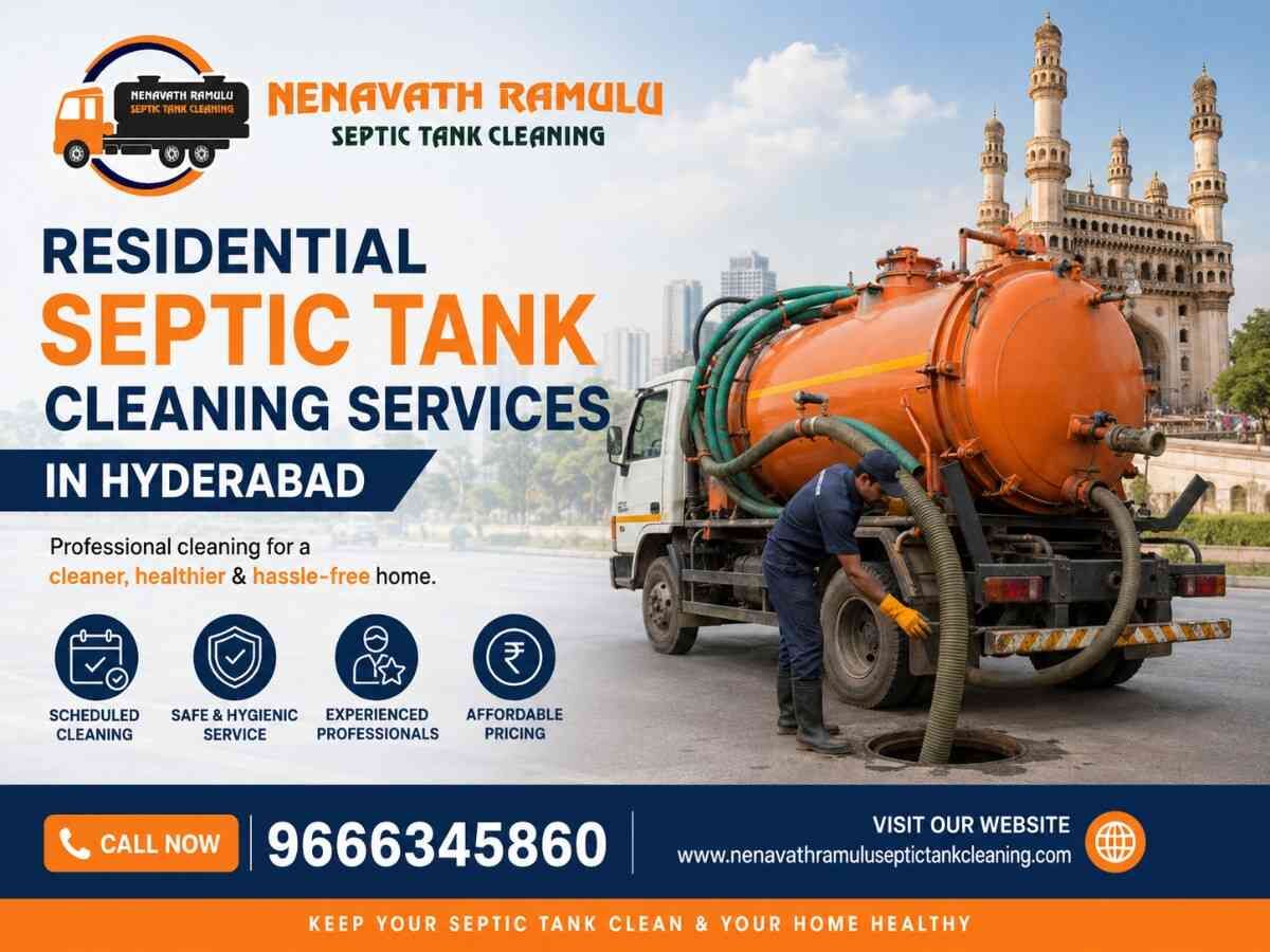 Hyderabad, Business, Septic Tank Cleaning Service For Residential Properties