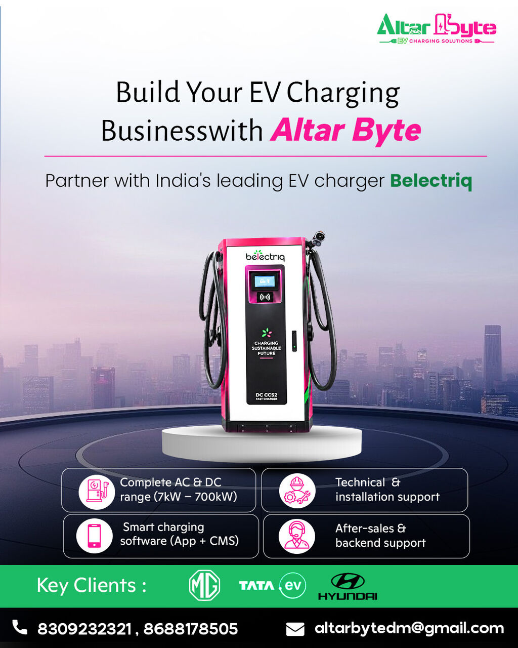 Hyderabad, Businesses For Sale, EV Charger Installation Services In Hyderabad | Altarbyte