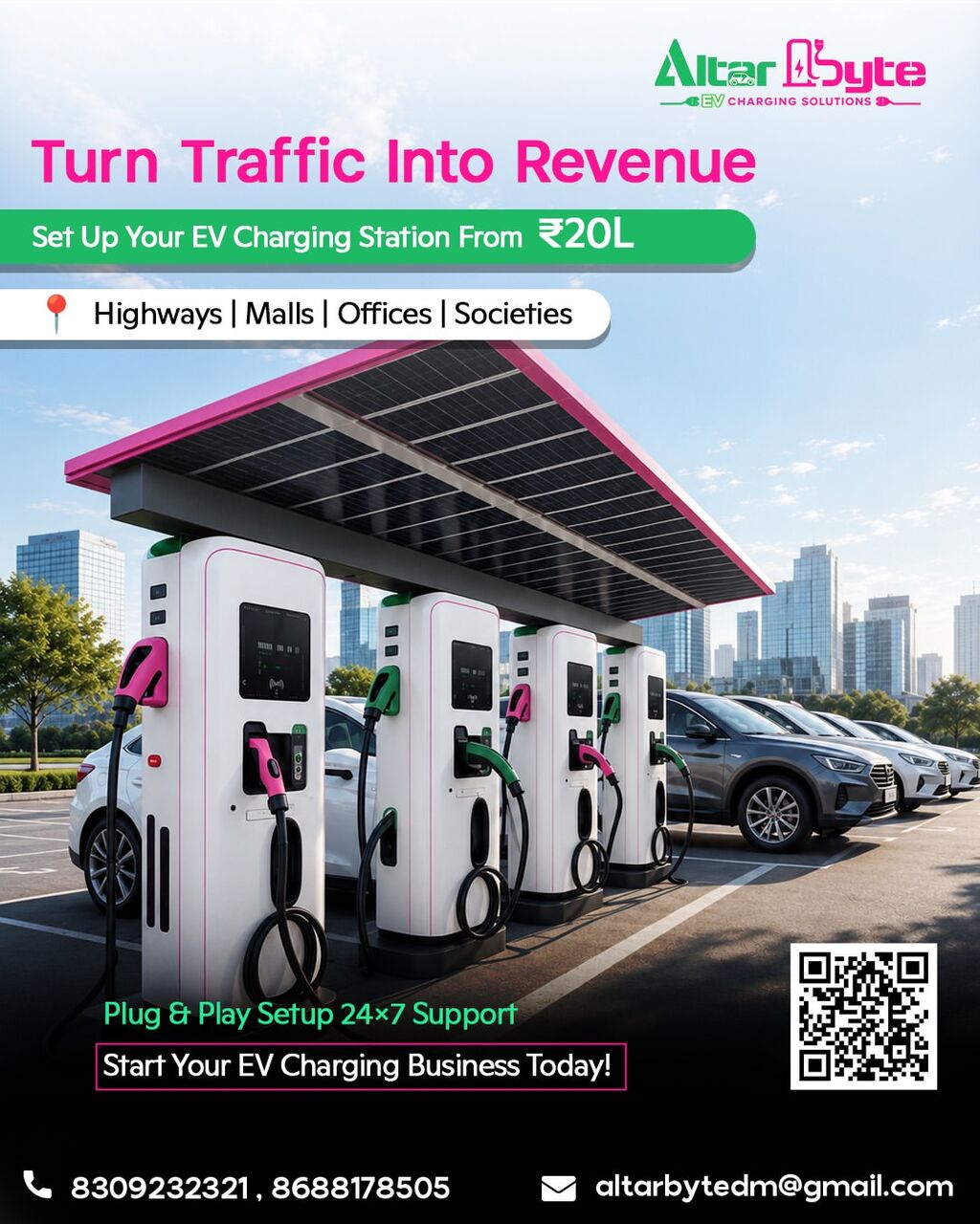 Hyderabad, Businesses For Sale, EV Charger Installation Services In Hyderabad | Altarbyte