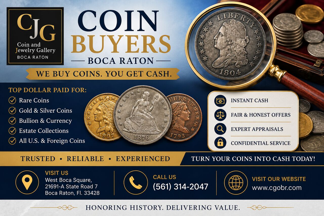 New York, Items Wanted, Best Coin Dealer For Collectors In West Palm Beach
