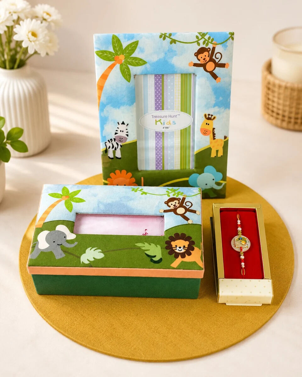 Gurugram, Jewelry, INR 2600,  Raksha Bandhan Special &ndash; Rakhi Gift Hampers Online | Treasure Hunt