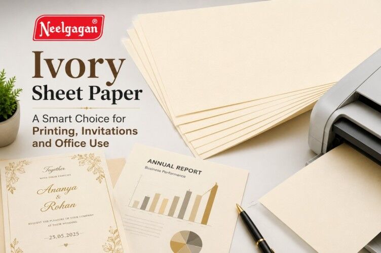 New Delhi, Materials, Ivory Sheet Paper For Printing, Invitations & Office Use | Neelgagan