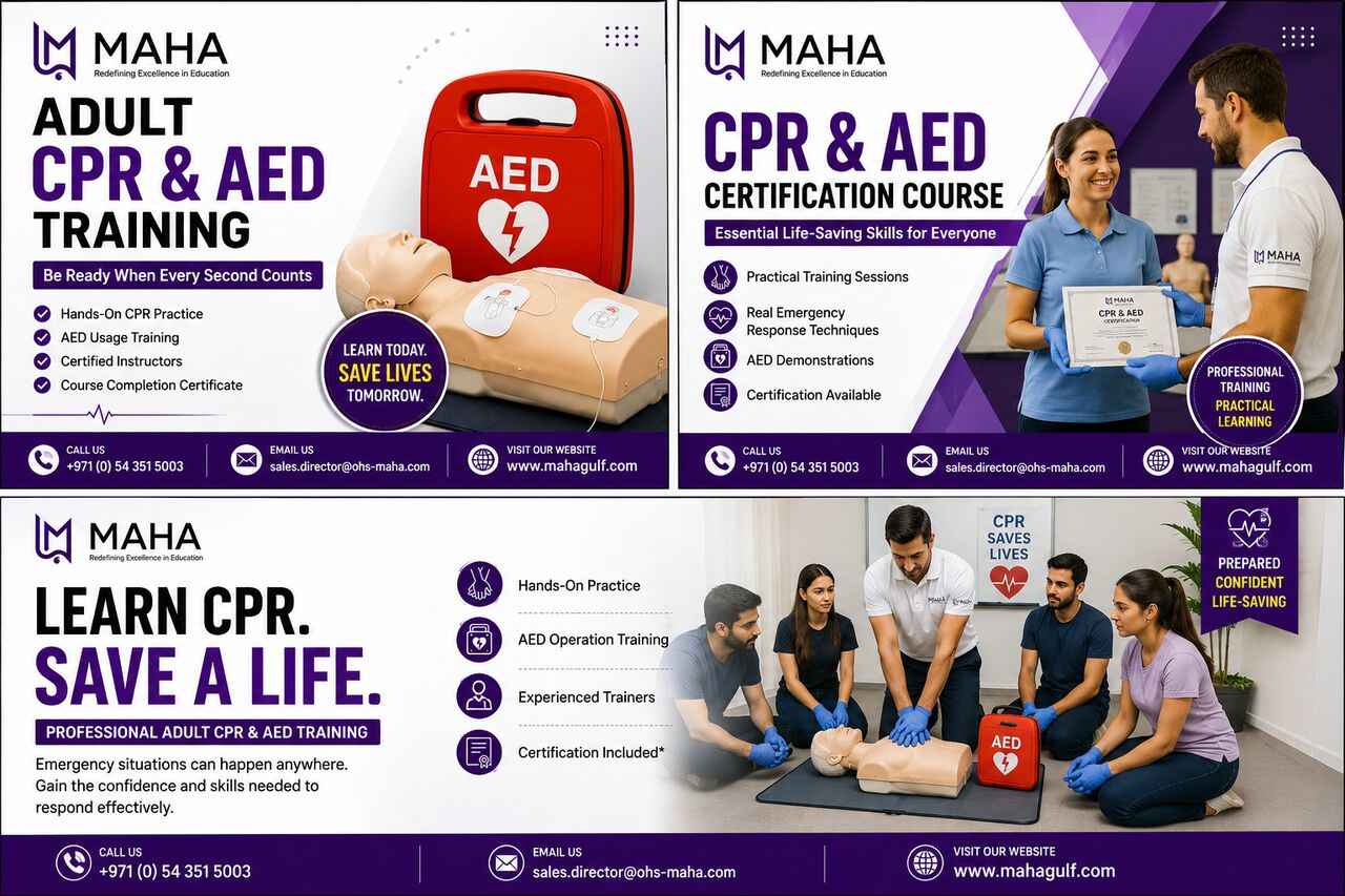 Dubai, Education, ADULT FIRST AID TRAINING IN DUBAI, UAE