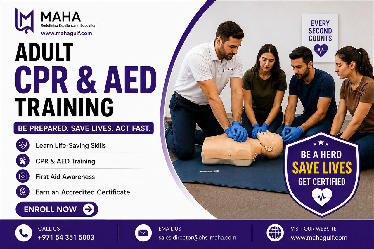 Dubai, Education, ADULT FIRST AID TRAINING IN DUBAI, UAE