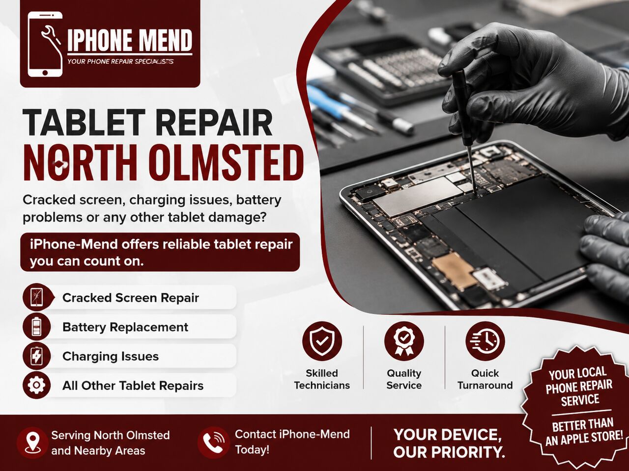 New York, Technical, Looking For Tablet Repair In North Olmsted?