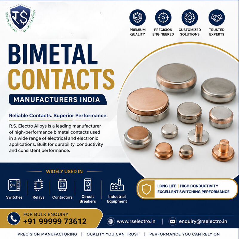 Mumbai, Machinery, Bimetal Contacts Manufacturers India | Rs Electro