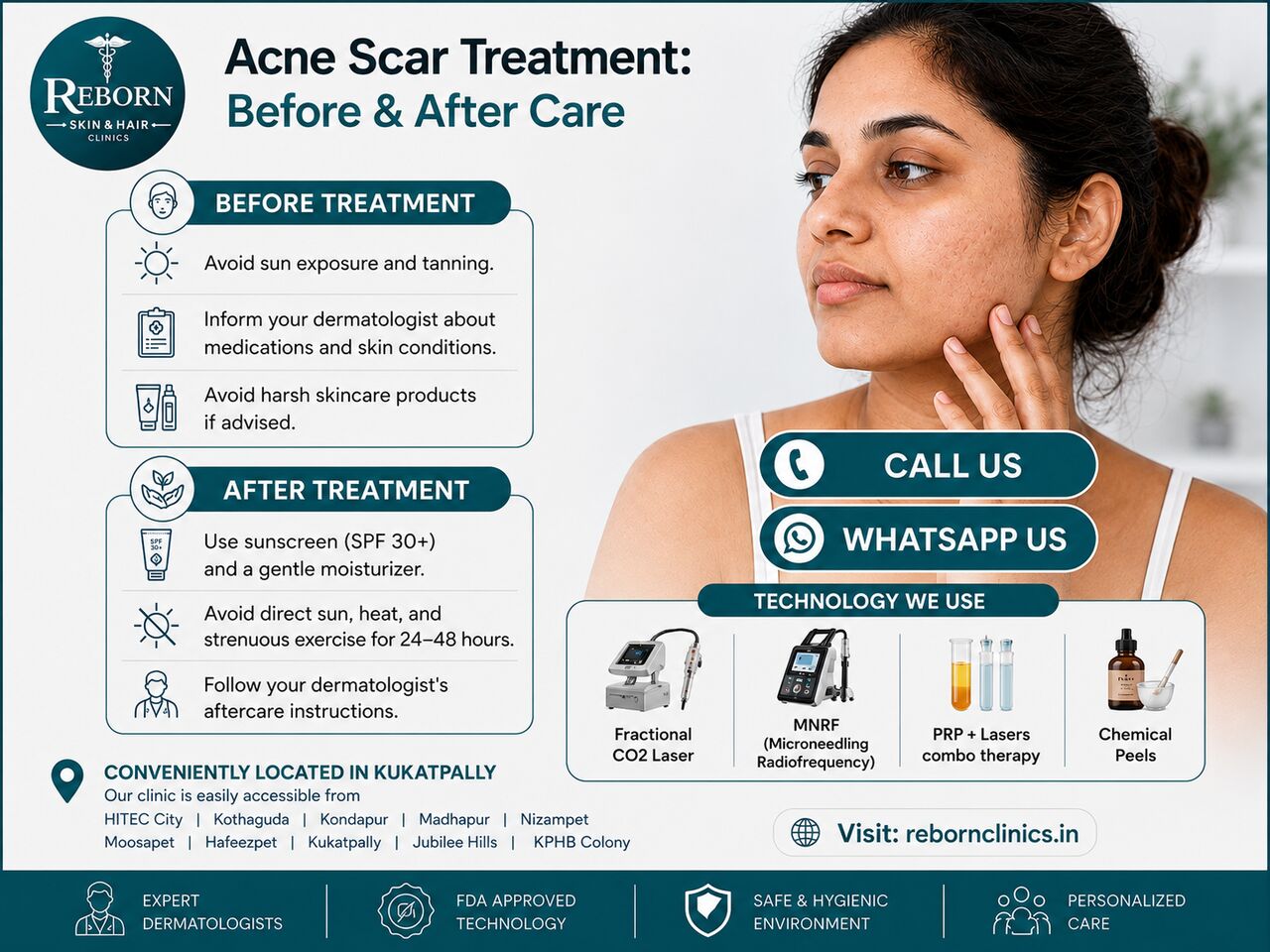 Hyderabad, Health & Beauty Items, INR 2499,  Acne Scar Treatment In Kukatpally | Scars Bothering You?