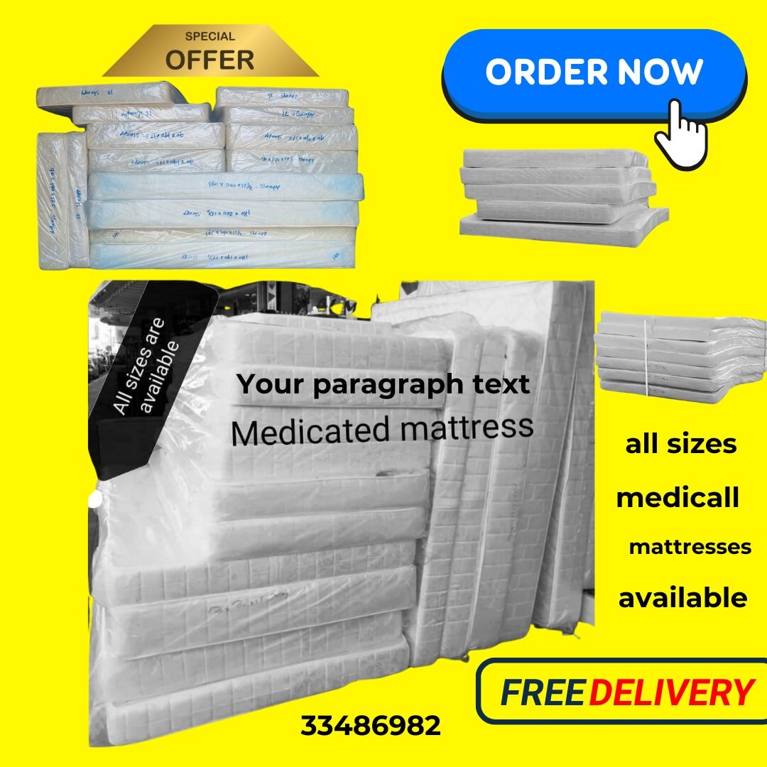 Tubli, Furniture, BHD 1,  Door To Door Service Brand New Original Medicated Mattress For Sale