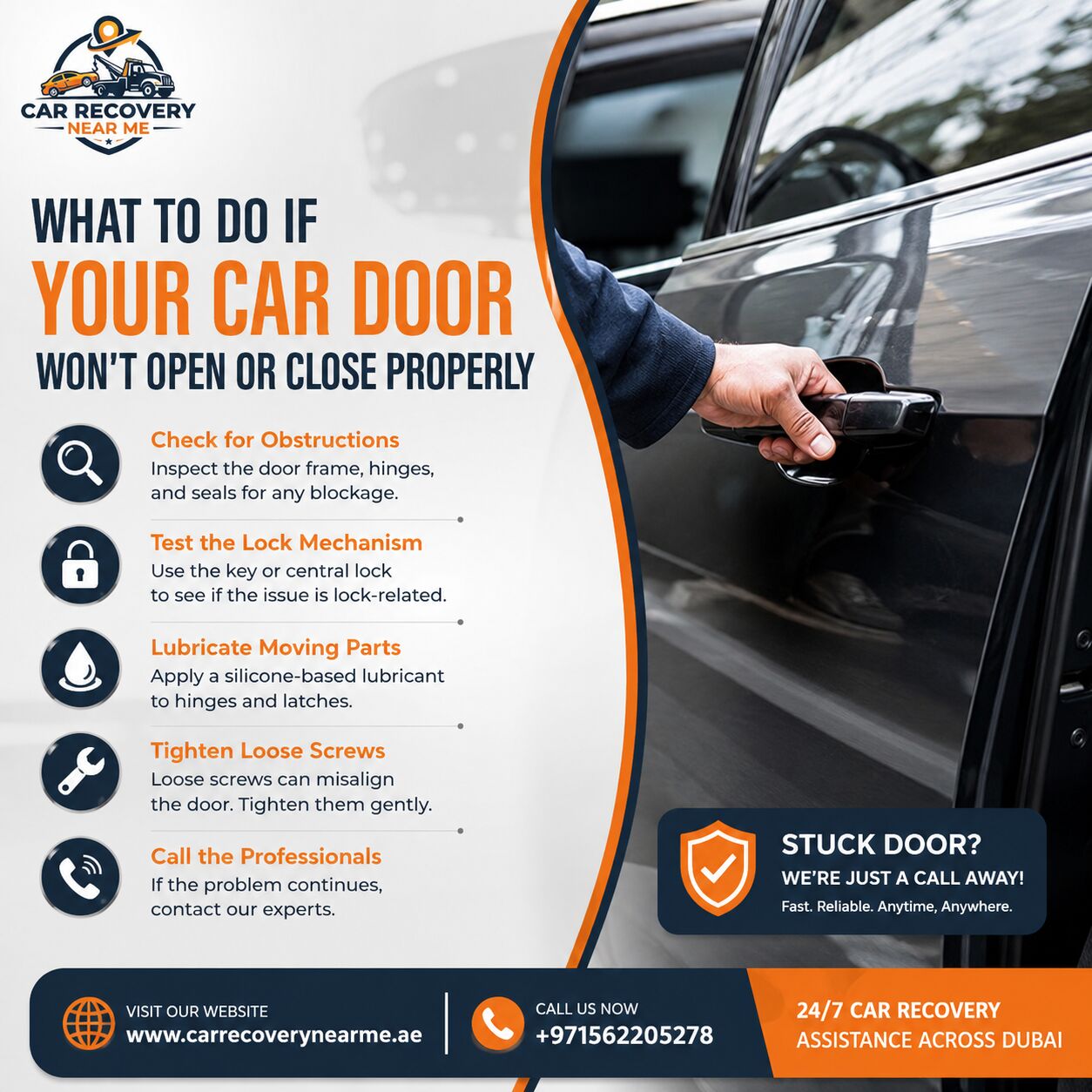 Dubai, Real Estate, What To Do If Your Car Door Won