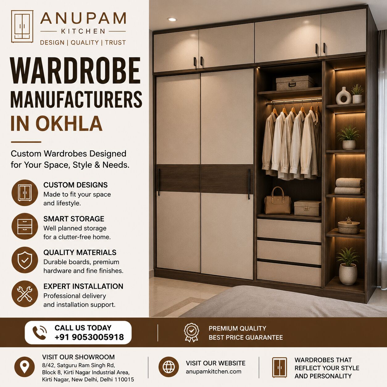 New Delhi, Household Items, INR 10000,  Premium Wardrobe Manufacturers In Okhla