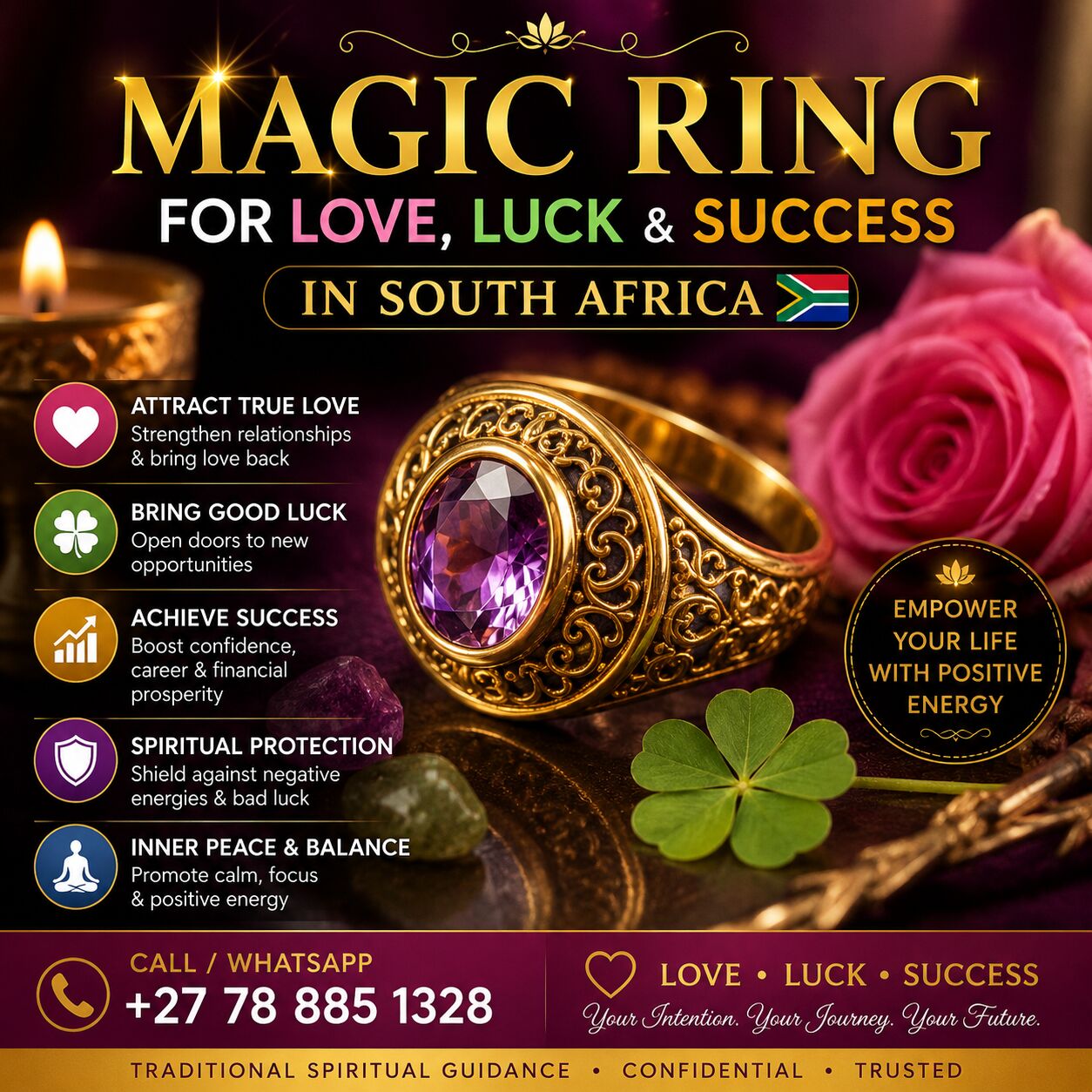 Geneva, Health, MAGIC RING FOR LOVE, LUCK & SUCCESS IN SOUTHAFRICA**