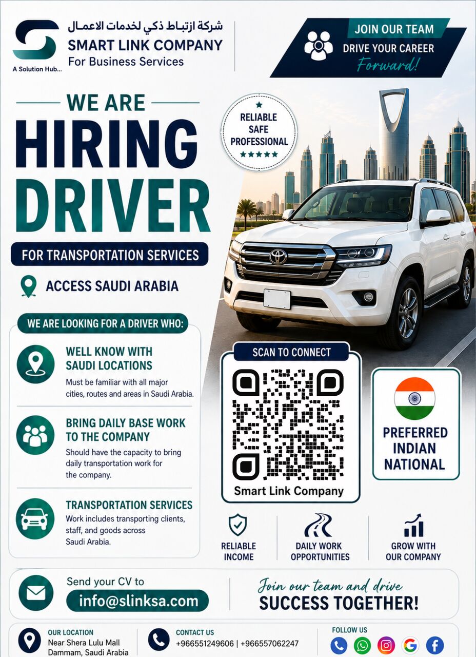 Dammam, Jobs, DRIVER