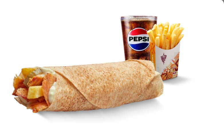 Riyadh, Food, Split Meal Garlic Chicken And Potato Wrap | Shawarmer
