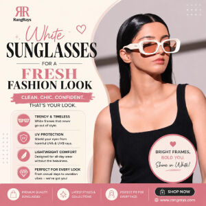 New Delhi, Business, White Sunglasses For A Fresh Fashion Look