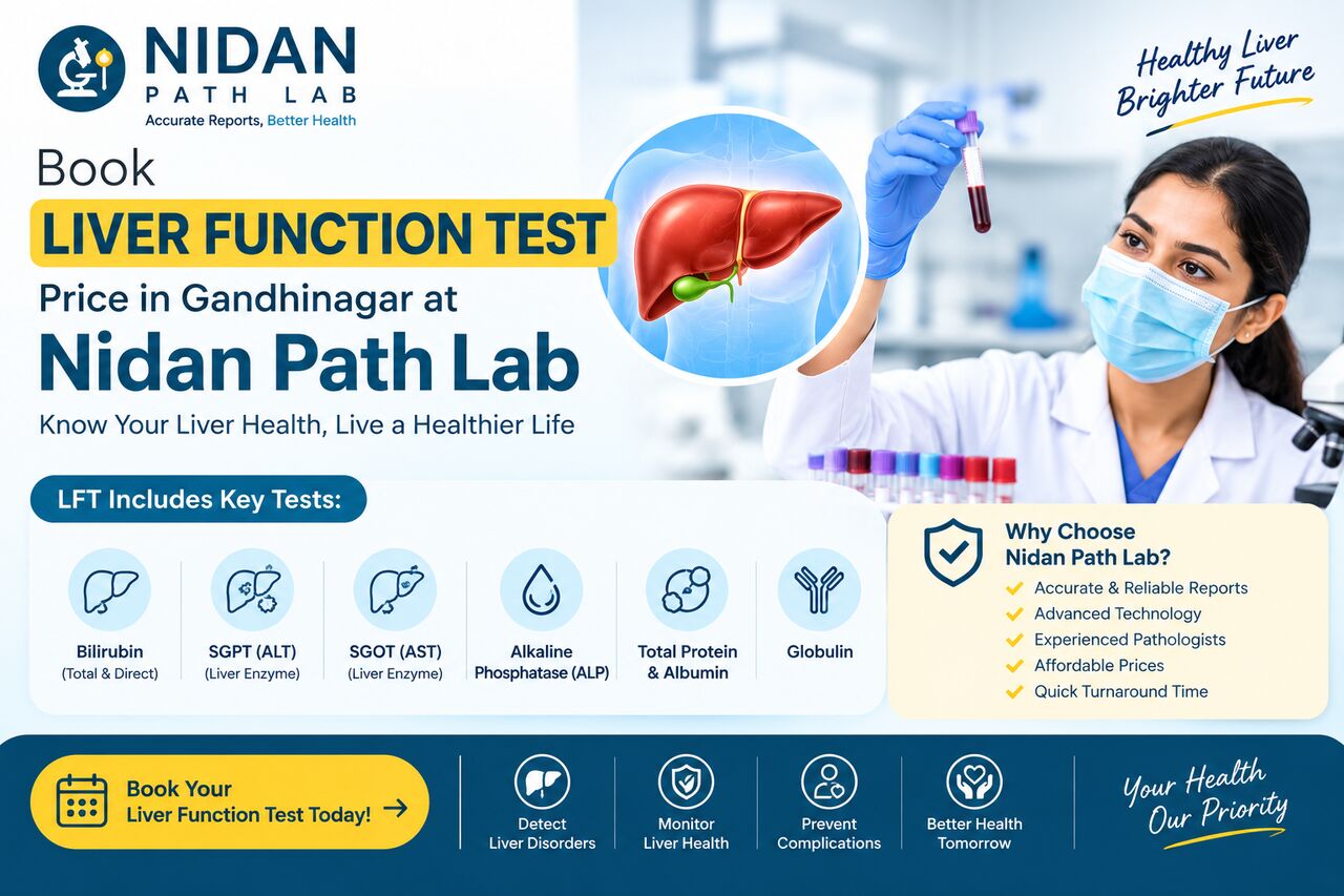 Ahmedabad, Health, Book Liver Function Test Price In Gandhinagar At Nidan Path Lab