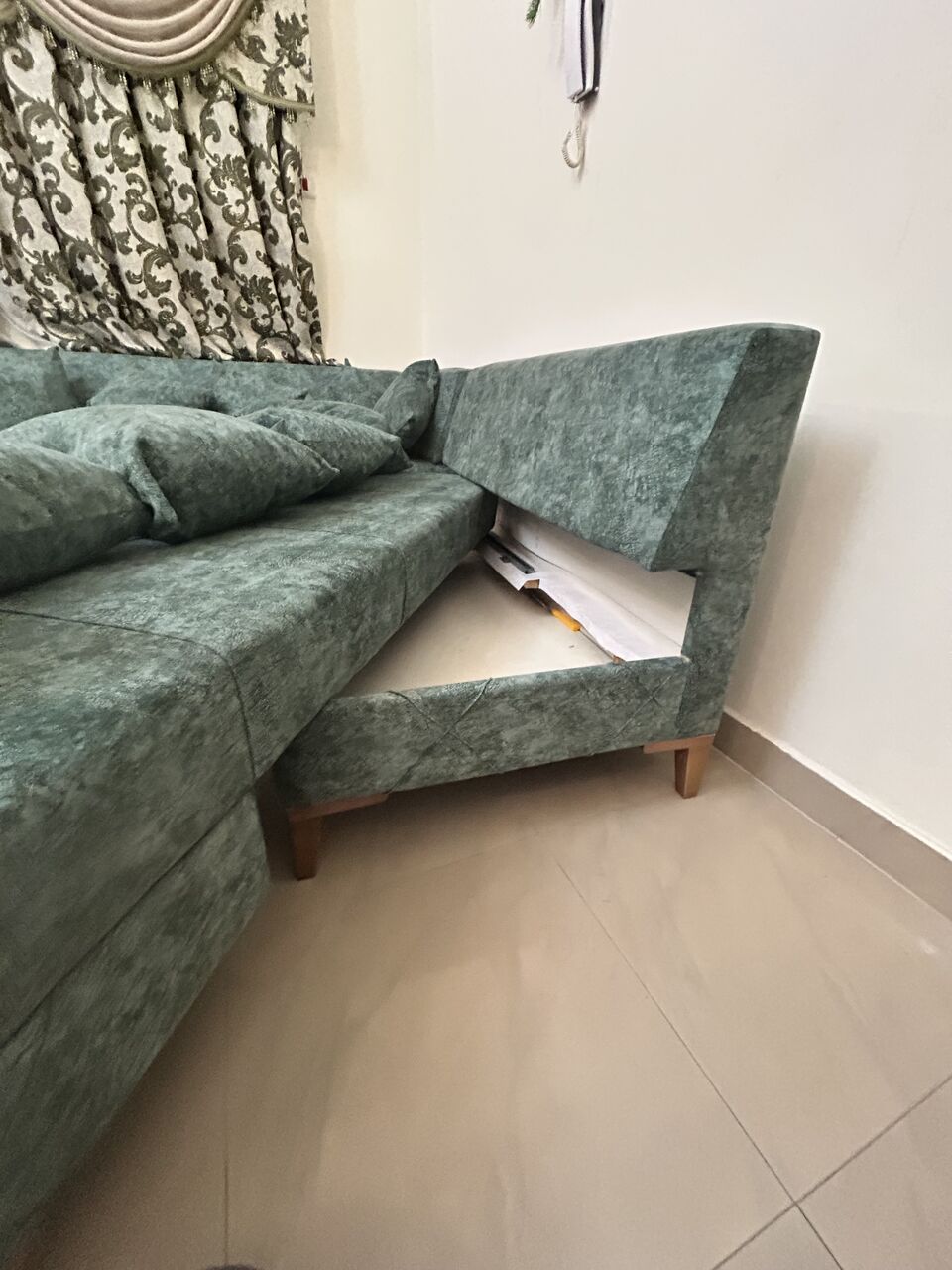 Busaiteen, Furniture, BHD 80,  5 Seater Sofa Good Condition