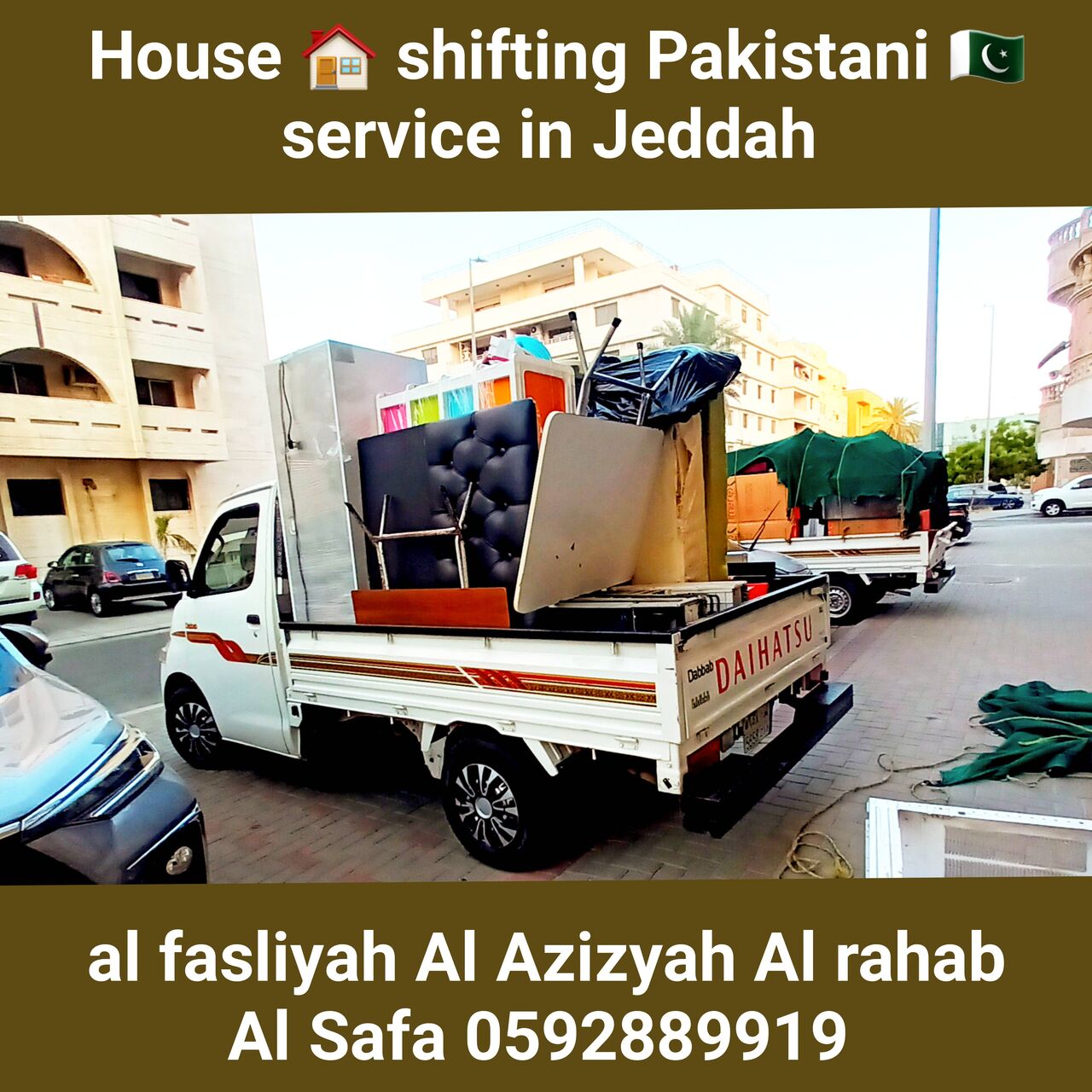 Jeddah, Household, Pakistani 🇵🇰 House Shifting Service Dyna And Dabbab Available In Jeddah 0592889919