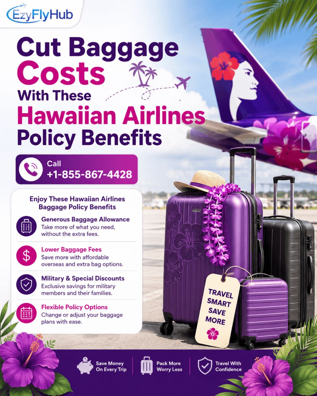 New York, Travel, Cut Baggage Costs With These Hawaiian Airlines Policy Benefits