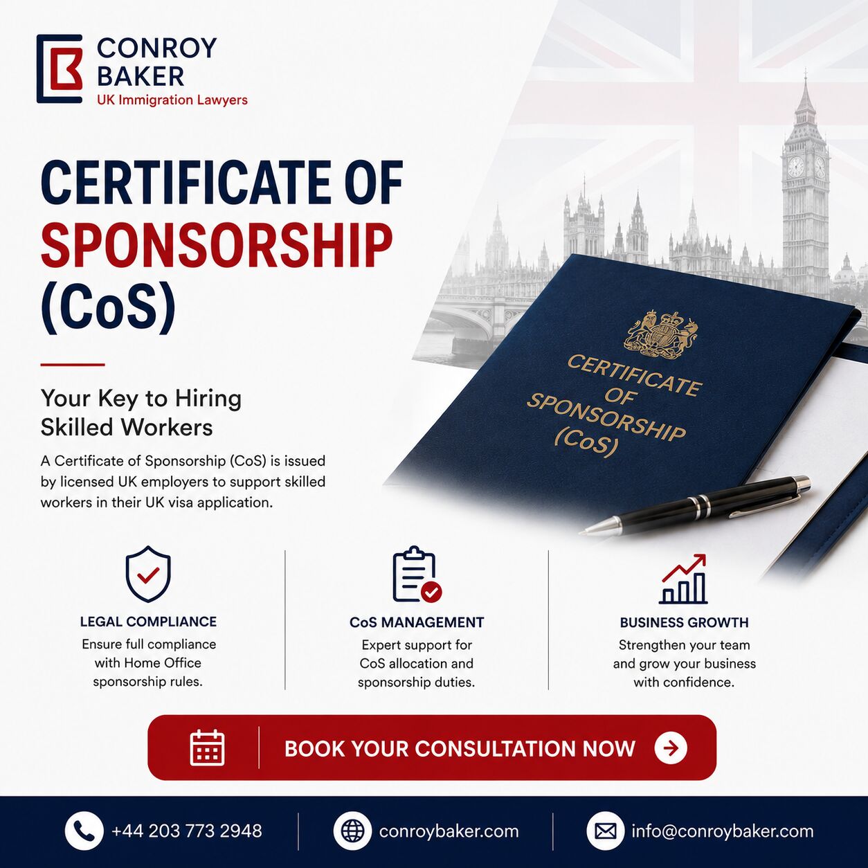 London, Immigration, Conroy Baker LTD - UK Immigration Lawyers