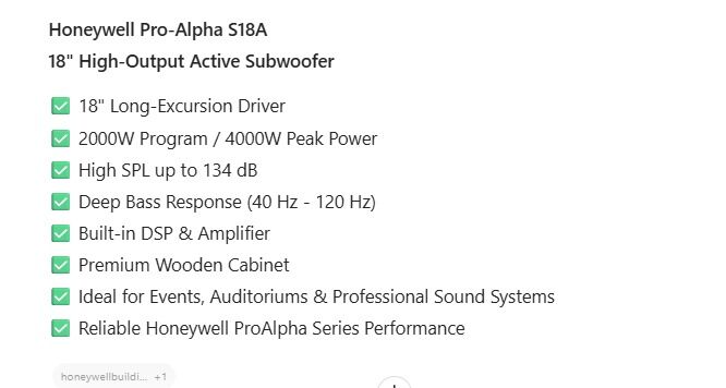 Olaya, Musical Instruments, SAR 1400,  Alpha Prosound 18A,